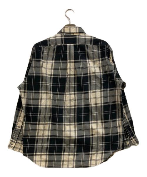 RALPH LAUREN（ラルフローレン）RALPH LAUREN (ラルフローレン) BLAKE チェックボタンダウンシャツ ホワイト×ブラック サイズ:LLの古着・服飾アイテム