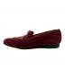 Tricker's (トリッカーズ) ベルベットスリッポンシューズ レッド サイズ:7 1/2：7000円