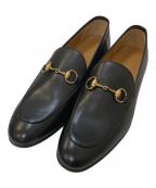 GUCCIグッチ）の古着「ホースビットローファー」｜ブラック