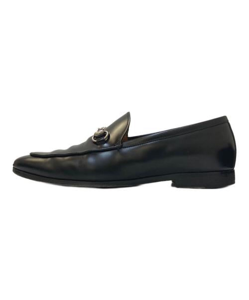 GUCCI（グッチ）GUCCI (グッチ) ヨルダーン ホースビットローファー ブラック サイズ:8 1/2の古着・服飾アイテム