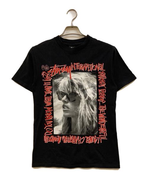 stussy（ステューシー）stussy (ステューシー) 00's Laura photo Tee ブラック サイズ:Sの古着・服飾アイテム