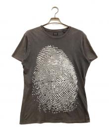 DIESEL（ディーゼル）の古着「00s 指紋プリントTシャツ」｜グレー