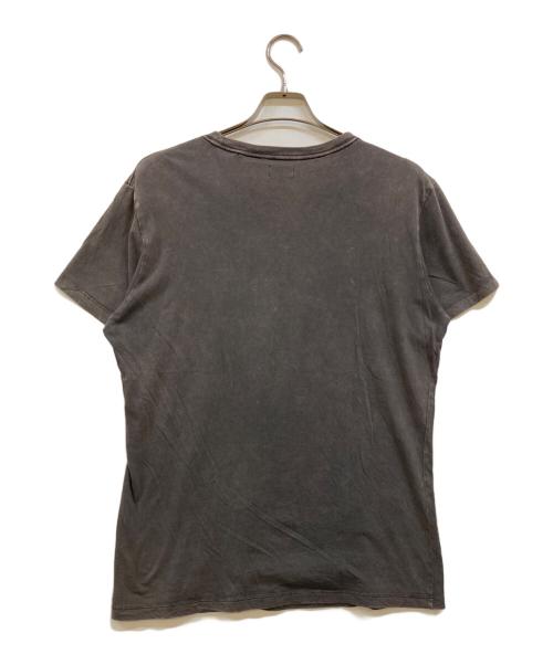 DIESEL（ディーゼル）DIESEL (ディーゼル) 00s 指紋プリントTシャツ グレー サイズ:Ｍの古着・服飾アイテム
