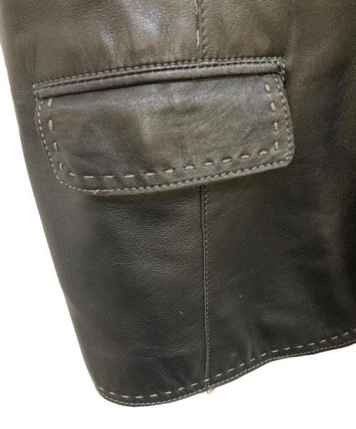 BALMAIN（バルマン）BALMAIN (バルマン) レザージャケット ブラック サイズ:11号の古着・服飾アイテム