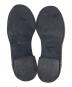 中古・古着 JIL SANDER NAVY (ジルサンダー ネイビー) バイカラーコインローファー メタリックシルバー×ブラック サイズ:35：18000円