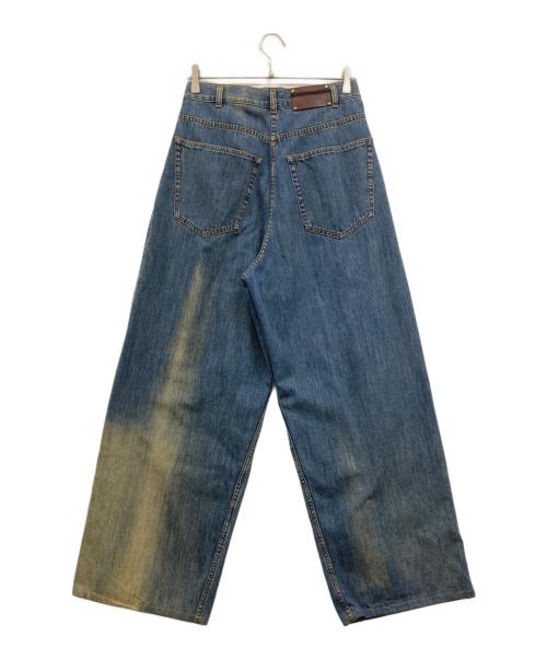 DRIES VAN NOTEN（ドリスヴァンノッテン）DRIES VAN NOTEN (ドリスヴァンノッテン) タックデニムパンツ インディゴ サイズ:34の古着・服飾アイテム