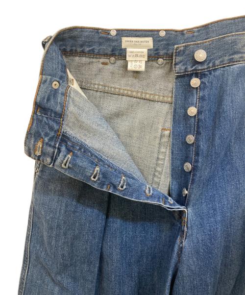 DRIES VAN NOTEN（ドリスヴァンノッテン）DRIES VAN NOTEN (ドリスヴァンノッテン) タックデニムパンツ インディゴ サイズ:34の古着・服飾アイテム