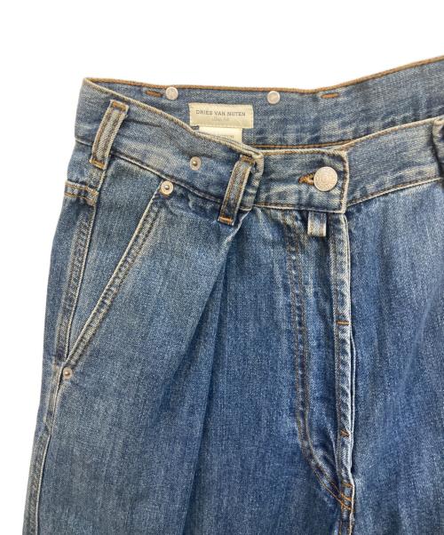 DRIES VAN NOTEN（ドリスヴァンノッテン）DRIES VAN NOTEN (ドリスヴァンノッテン) タックデニムパンツ インディゴ サイズ:34の古着・服飾アイテム