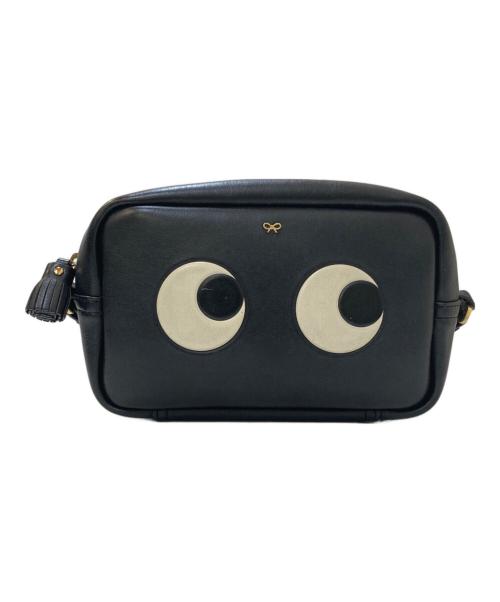 ANYA HINDMARCH（アニヤ・ハインドマーチ）ANYA HINDMARCH (アニヤ・ハインドマーチ) Eyes Mini Crossbody Right ブラックの古着・服飾アイテム