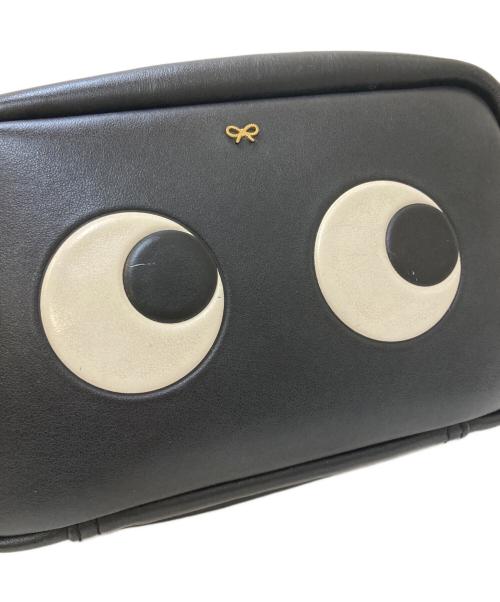 ANYA HINDMARCH（アニヤ・ハインドマーチ）ANYA HINDMARCH (アニヤ・ハインドマーチ) Eyes Mini Crossbody Right ブラックの古着・服飾アイテム