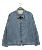 PABLO VINCIパブロビンチ）の古着「Chambray zip shirt」｜インディゴ