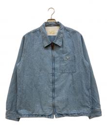 PABLO VINCI（パブロビンチ）の古着「Chambray zip shirt」｜インディゴ