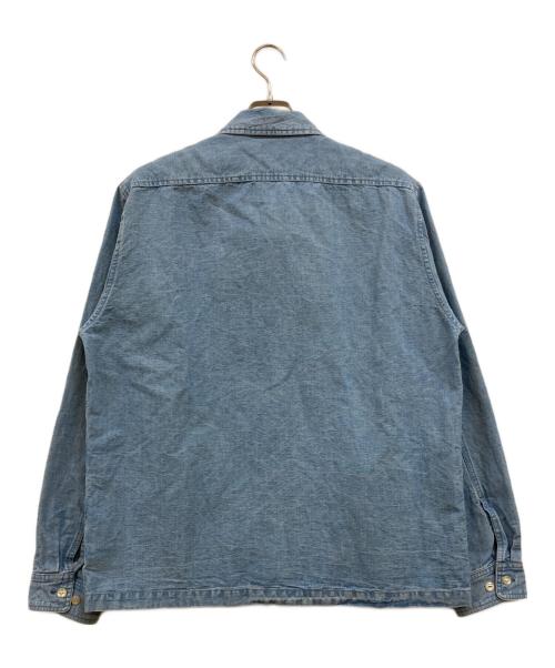 PABLO VINCI（パブロビンチ）PABLO VINCI (パブロビンチ) Chambray zip shirt インディゴ サイズ:Ｍの古着・服飾アイテム