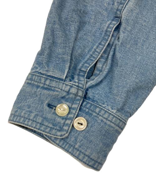 PABLO VINCI（パブロビンチ）PABLO VINCI (パブロビンチ) Chambray zip shirt インディゴ サイズ:Ｍの古着・服飾アイテム