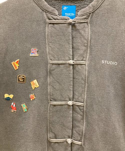 good on（グッドオン）good on (グッドオン) FELYS (フェリス) カンフースウェット グレー サイズ:Ｌの古着・服飾アイテム