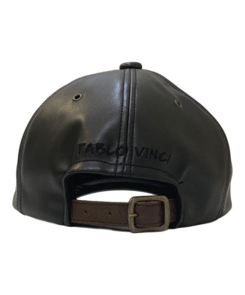 PABLO VINCI（パブロビンチ）PABLO VINCI (パブロビンチ) 6 PANEL CAP FAKE LUMBSKIN ブラックの古着・服飾アイテム