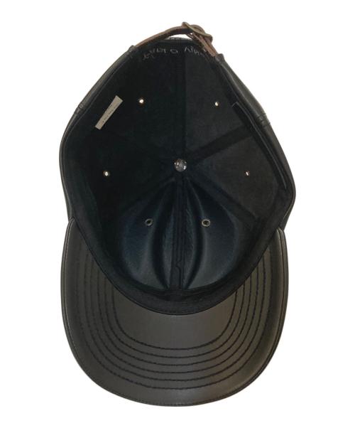 PABLO VINCI（パブロビンチ）PABLO VINCI (パブロビンチ) 6 PANEL CAP FAKE LUMBSKIN ブラックの古着・服飾アイテム