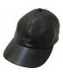 PABLO VINCI（パブロビンチ）の古着「6 PANEL CAP FAKE LUMBSKIN」｜ブラック