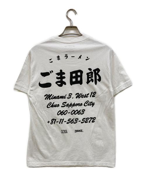 MINNANO（ミンナノ）MINNANO (ミンナノ) WAKE SAPPORO (ウェイクサッポロ) ごま田郎 Tee ホワイト サイズ:Ｍの古着・服飾アイテム
