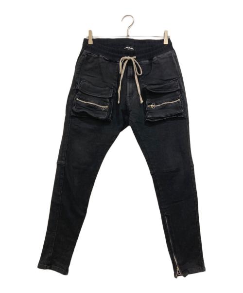DANKE SCHON（ダンケ シェーン）Danke schon (ダンケ シェーン) PREMIUM TC BLACK FLAP PANTS ブラック サイズ:32の古着・服飾アイテム