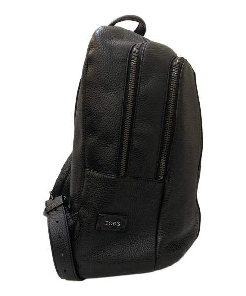TOD'S（トッズ）TOD'S (トッズ) レザーリュック ブラックの古着・服飾アイテム