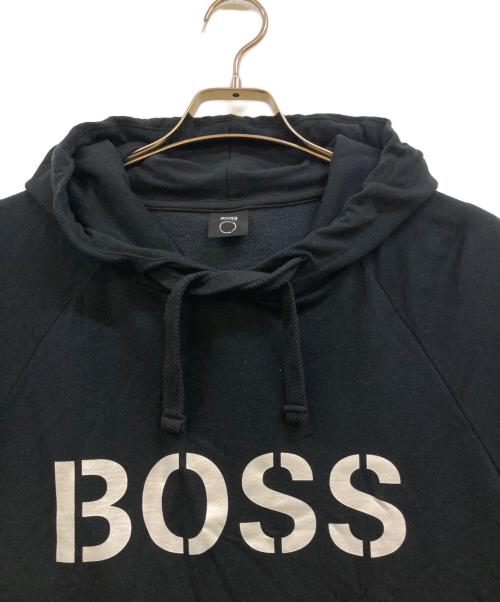 BOSS HUGO BOSS（ボス ヒューゴボス）BOSS HUGO BOSS (ボス ヒューゴボス) プルオーバーパーカー ブラック サイズ:Ｌの古着・服飾アイテム
