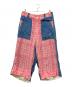 tricot COMME des GARCONS（トリココムデギャルソン）の古着「panel-design cropped pants」｜インディゴ×ピンク