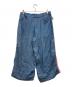 tricot COMME des GARCONS (トリココムデギャルソン) panel-design cropped pants インディゴ×ピンク サイズ:Ｍ：17000円