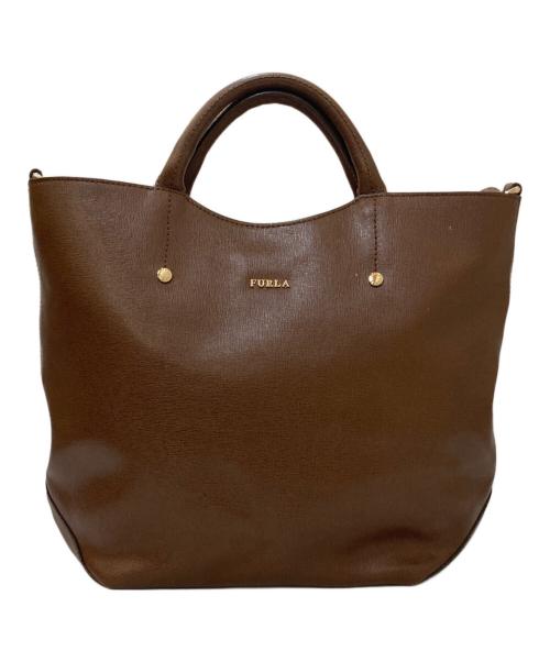 FURLA（フルラ）FURLA (フルラ) Alissa/ハンドバッグ ブラウンの古着・服飾アイテム