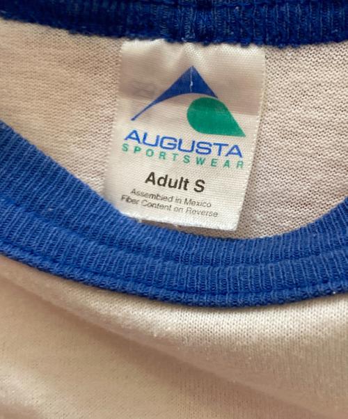 augusta（オーガスタ）AUGUSTA (オーガスタ) 90sラグランTシャツ ブルー×ホワイト サイズ:Sの古着・服飾アイテム