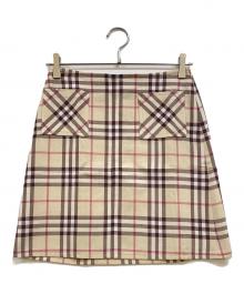 BURBERRY BLUE LABEL（バーバリー ブルー レーベル）の古着「ノバチェックスカート」｜ベージュ
