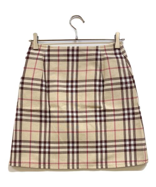 BURBERRY BLUE LABEL（バーバリー ブルー レーベル）BURBERRY BLUE LABEL (バーバリー ブルー レーベル) ノバチェックスカート ベージュ サイズ:38 未使用品の古着・服飾アイテム