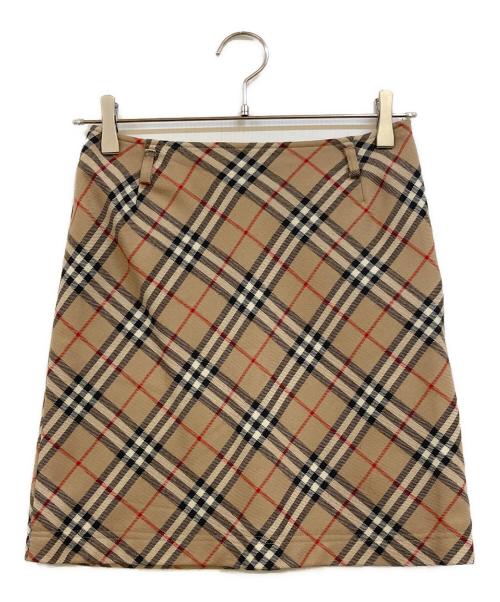 BURBERRY BLUE LABEL（バーバリー ブルー レーベル）BURBERRY BLUE LABEL (バーバリー ブルー レーベル) ノバチェックスカート ベージュ サイズ:36の古着・服飾アイテム