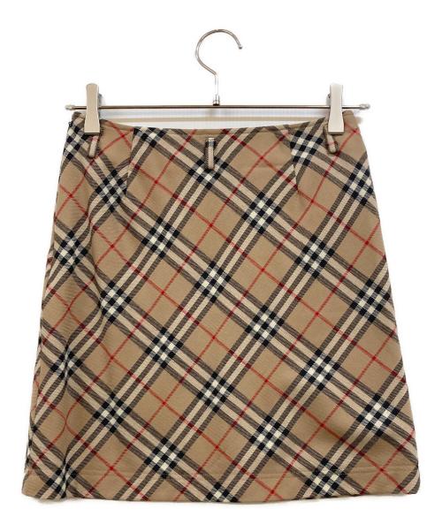 BURBERRY BLUE LABEL（バーバリー ブルー レーベル）BURBERRY BLUE LABEL (バーバリー ブルー レーベル) ノバチェックスカート ベージュ サイズ:36の古着・服飾アイテム