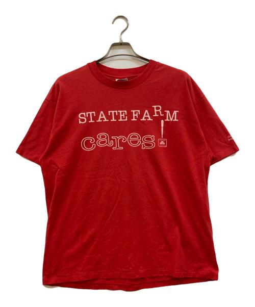 Hanes（ヘインズ）Hanes (ヘインズ) 90sプリントTシャツ レッド サイズ:XLの古着・服飾アイテム