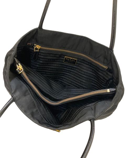 PRADA（プラダ）PRADA (プラダ) ナイロントートバッグ ブラックの古着・服飾アイテム