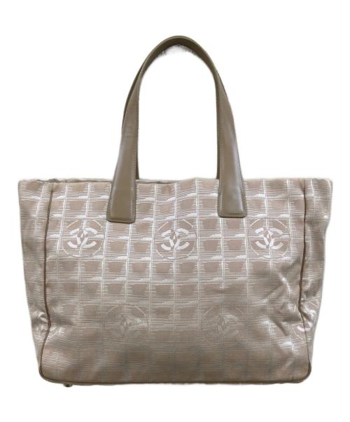 CHANEL（シャネル）CHANEL (シャネル) ニュートラベルライン トートバッグ ベージュの古着・服飾アイテム