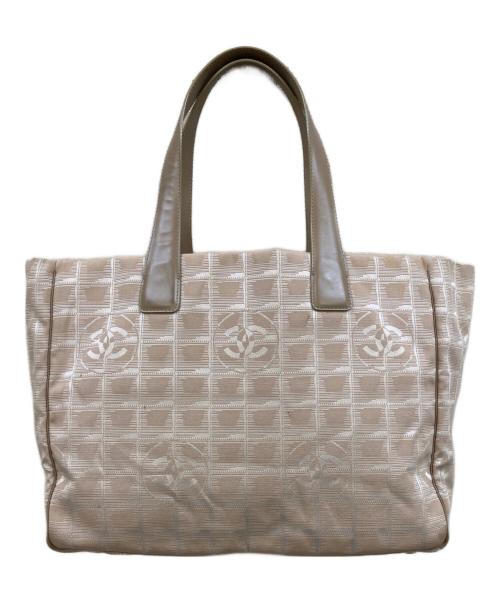 CHANEL（シャネル）CHANEL (シャネル) ニュートラベルライン トートバッグ ベージュの古着・服飾アイテム