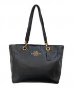 COACHコーチ）の古着「レザートートバッグ」｜ブラック