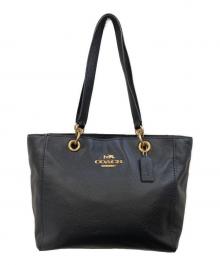 COACH（コーチ）の古着「レザートートバッグ」｜ブラック