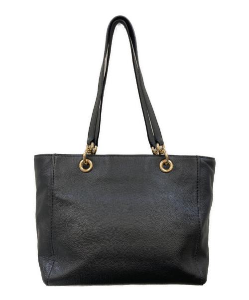 COACH（コーチ）COACH (コーチ) レザートートバッグ ブラックの古着・服飾アイテム