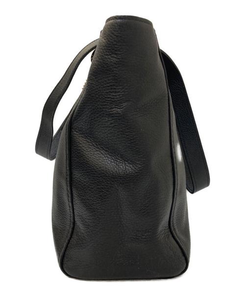 COACH（コーチ）COACH (コーチ) レザートートバッグ ブラックの古着・服飾アイテム
