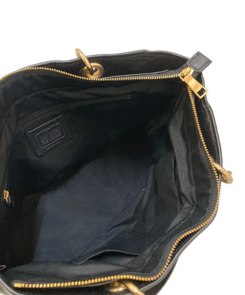 COACH（コーチ）COACH (コーチ) レザートートバッグ ブラックの古着・服飾アイテム