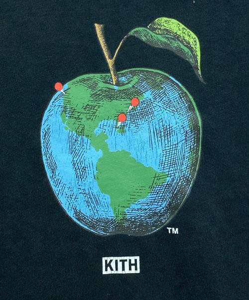 KITH（キス）KITH (キス) apple earth TEE ブラック サイズ:Sの古着・服飾アイテム