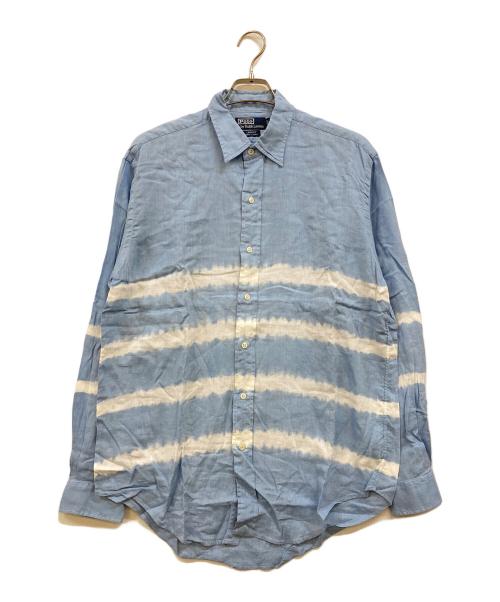 POLO RALPH LAUREN（ポロ・ラルフローレン）POLO RALPH LAUREN (ポロ・ラルフローレン) LINDSEY リネンシャツ ブルー サイズ:Ｍの古着・服飾アイテム