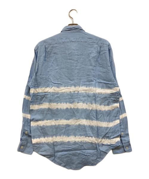 POLO RALPH LAUREN（ポロ・ラルフローレン）POLO RALPH LAUREN (ポロ・ラルフローレン) LINDSEY リネンシャツ ブルー サイズ:Ｍの古着・服飾アイテム
