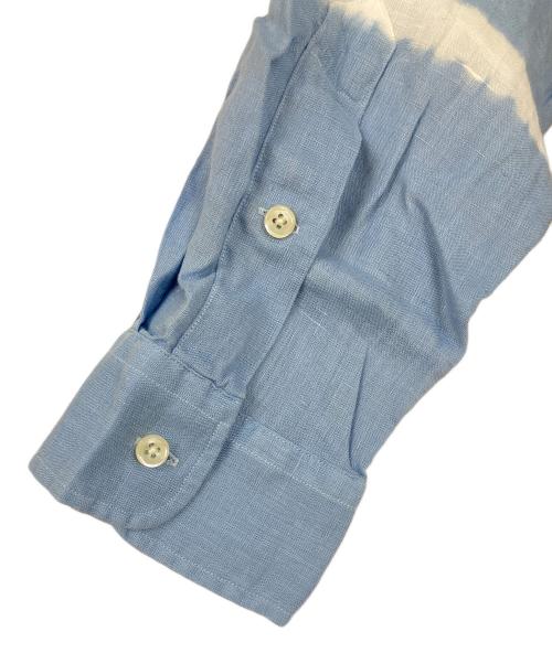 POLO RALPH LAUREN（ポロ・ラルフローレン）POLO RALPH LAUREN (ポロ・ラルフローレン) LINDSEY リネンシャツ ブルー サイズ:Ｍの古着・服飾アイテム
