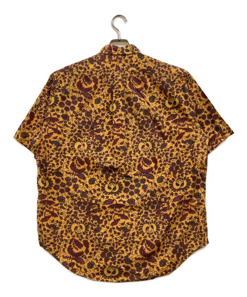 J.CREW（ジェイクルー）J.CREW (ジェイクルー) 90's フラワーペイズリー 総柄シャツ オレンジ サイズ:Ｌの古着・服飾アイテム