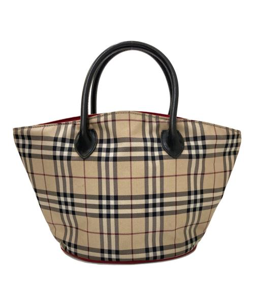 BURBERRY BLUE LABEL（バーバリー ブルー レーベル）BURBERRY BLUE LABEL (バーバリー ブルー レーベル) ノバチェックハンドバッグ ベージュの古着・服飾アイテム