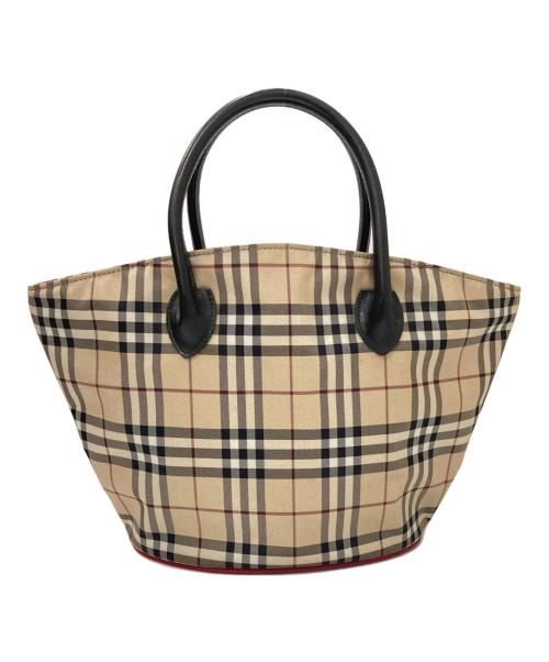 BURBERRY BLUE LABEL（バーバリー ブルー レーベル）BURBERRY BLUE LABEL (バーバリー ブルー レーベル) ノバチェックハンドバッグ ベージュの古着・服飾アイテム